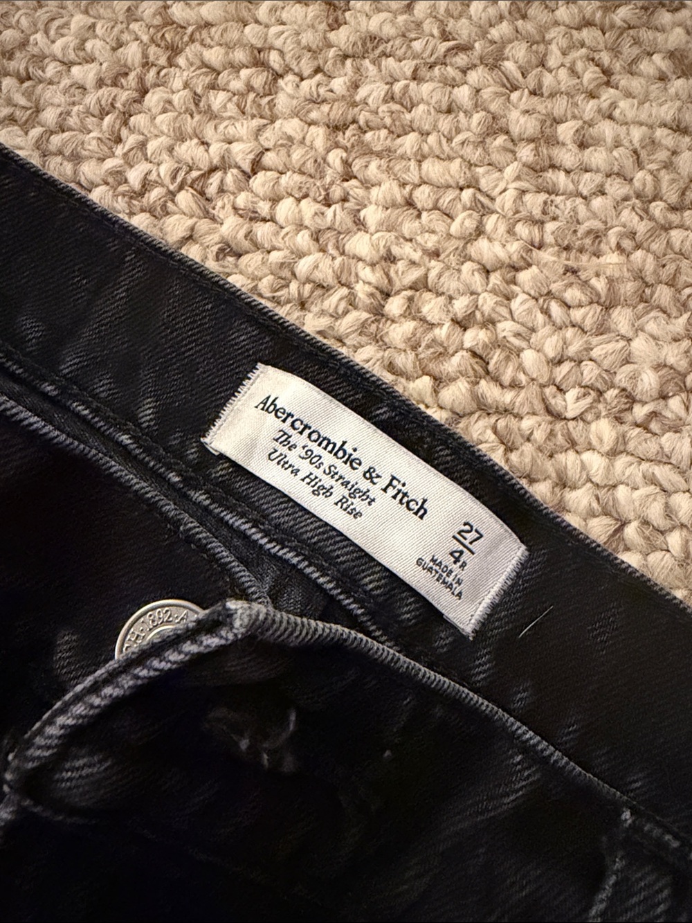 Abercrombie & Fitch Black Ultra High-Rise Jeans
